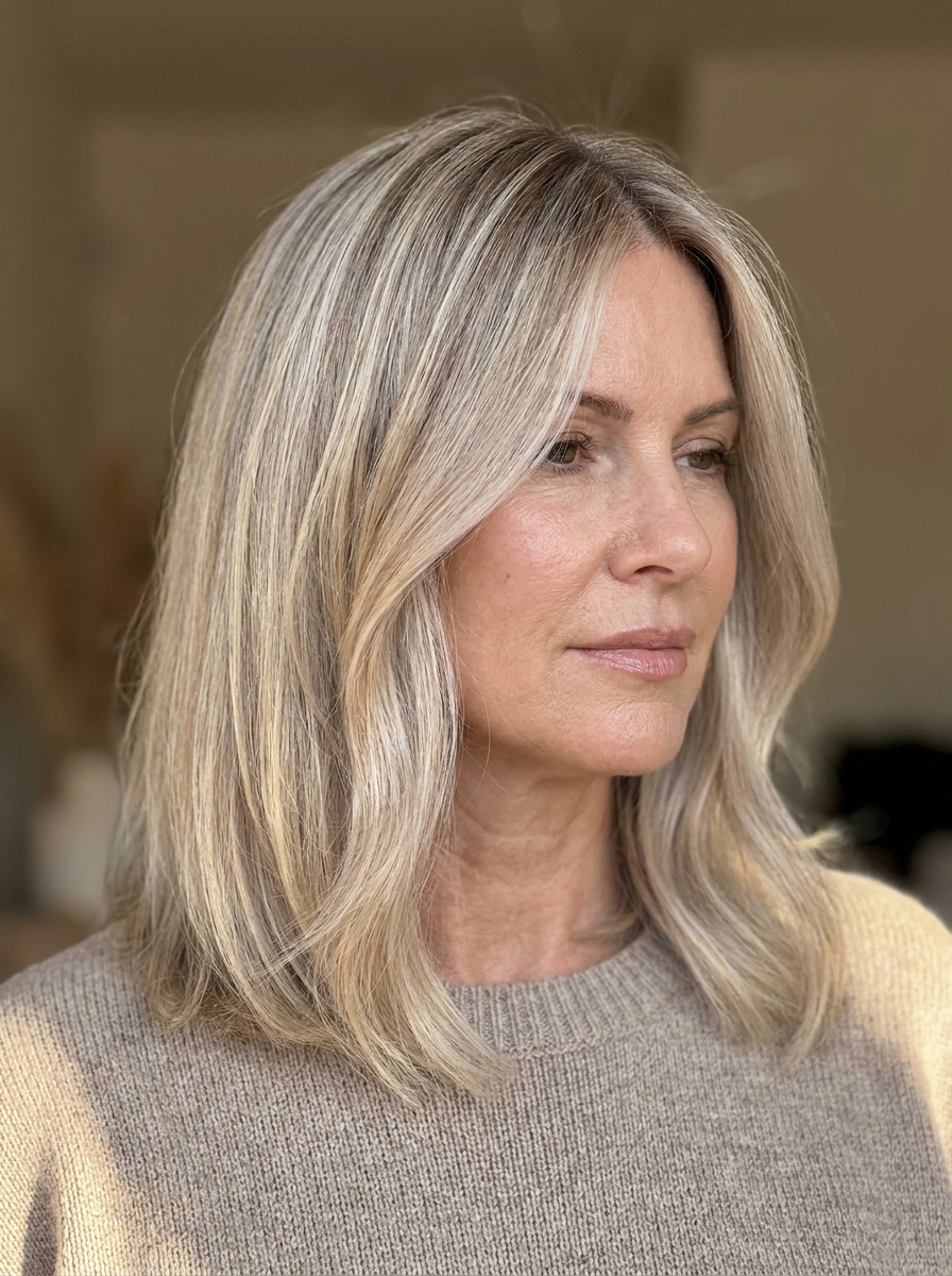 Cool Blonde Lob als Blonde Bob Frisuren mittellang Inspiration 2026